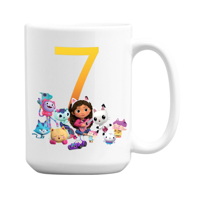 Gabby Dollhouse 7th Birthday Boy And Girl Costom Number 15 Oz Coffee Mug | Artistshot