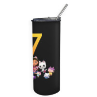 Gabby Dollhouse 7th Birthday Boy And Girl Costom Number Skinny Tumbler | Artistshot