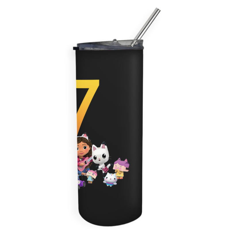 Gabby Dollhouse 7th Birthday Boy And Girl Costom Number Skinny Tumbler | Artistshot