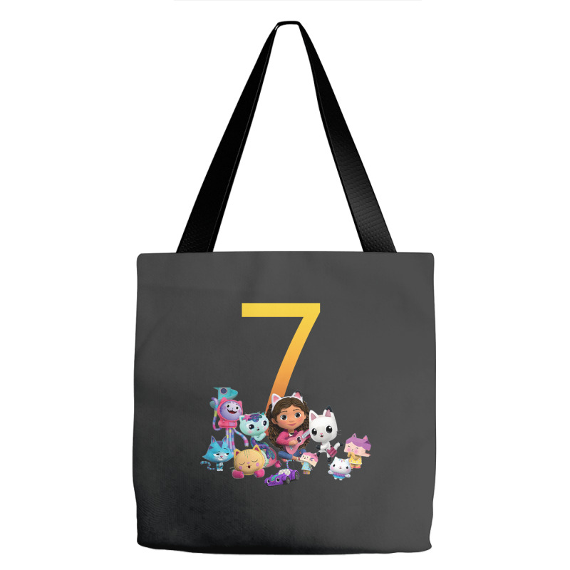 Gabby Dollhouse 7th Birthday Boy And Girl Costom Number Tote Bags | Artistshot