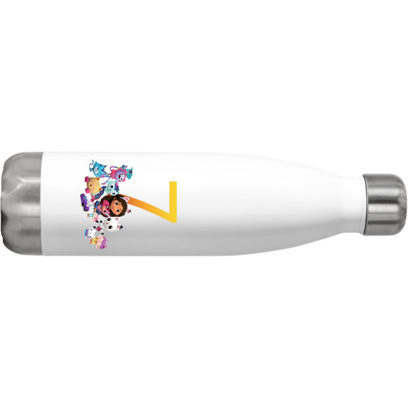 Gabby Dollhouse 7th Birthday Boy And Girl Costom Number Stainless Steel Water Bottle | Artistshot