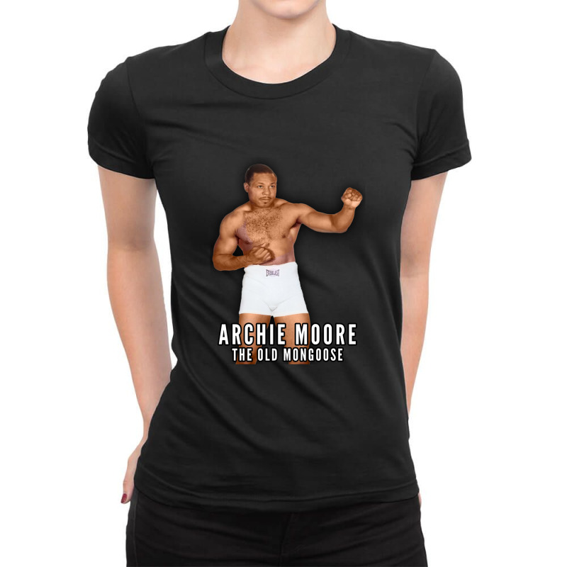 Archie Moore The Old Mongoose - Boxing Legend Colorized Ladies Fitted T-Shirt by NancyGaona | Artistshot