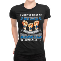 Diabetes Awareness In The Fight Of My Life I'm Going To Win Ladies Fitted T-shirt | Artistshot