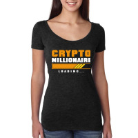 Crypto Millionaire Loading Women's Triblend Scoop T-shirt | Artistshot