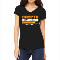 Crypto Millionaire Loading Women's V-neck T-shirt | Artistshot