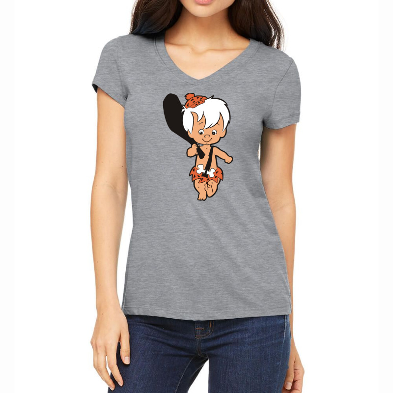 Bamm Bamm Women's V-Neck T-Shirt by zackky | Artistshot