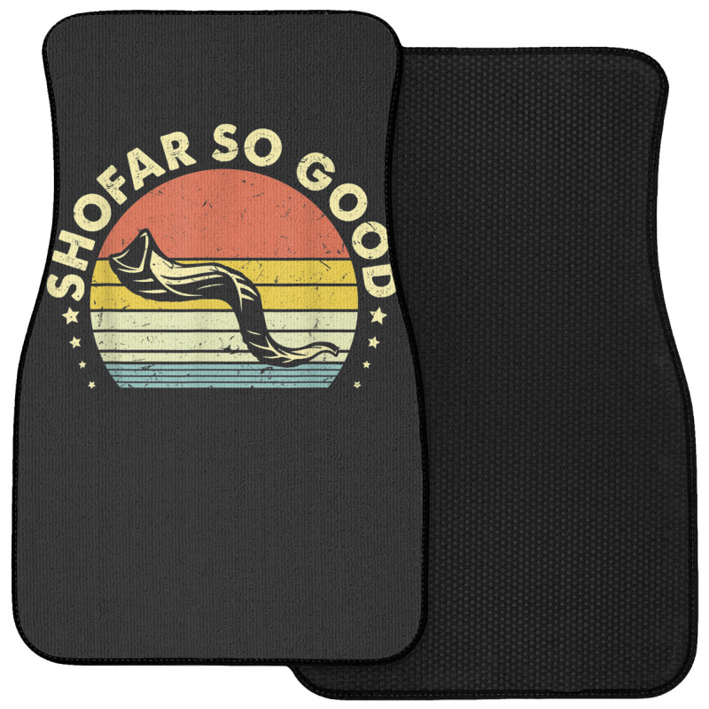 Yj6j Vintage Shofar So Good Rosh Hashanah Jewish Day Front Car Mat | Artistshot