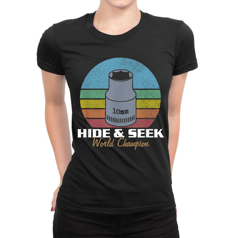 10mm Hide And Seek World Champion I Vintage Ladies Fitted T-Shirt by MarkDesharnais | Artistshot