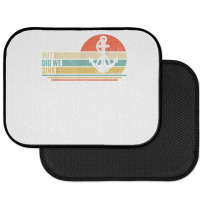 Boating But Did We Sink Pontoon Captain T Shirt Rear Car Mat | Artistshot