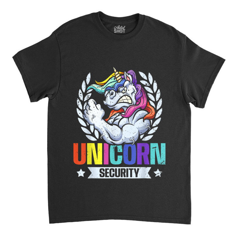 Unicorn Security Manly Muscular Unicorn Lovers Classic T-shirt | Artistshot