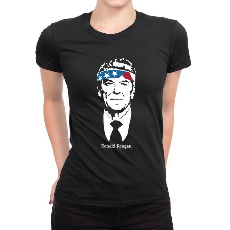 Ronald Reagan For President Ladies Fitted T-Shirt by CassandraElizebethAnderson | Artistshot