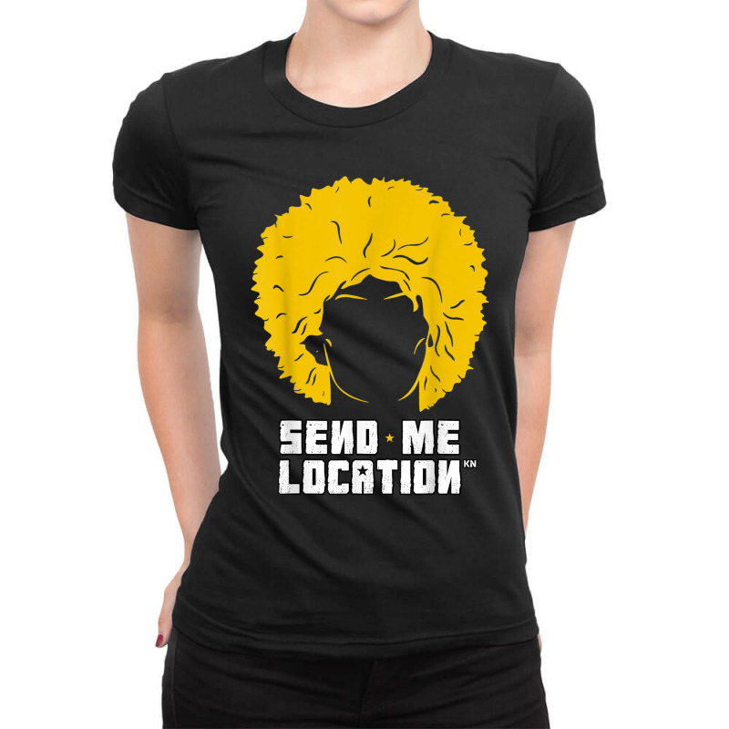 Send Me Location Papakha Hat Ladies Fitted T-Shirt by JohannaMay | Artistshot