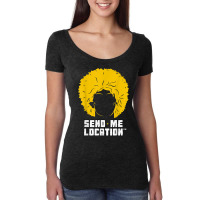 Send Me Location Papakha Hat Women's Triblend Scoop T-shirt | Artistshot