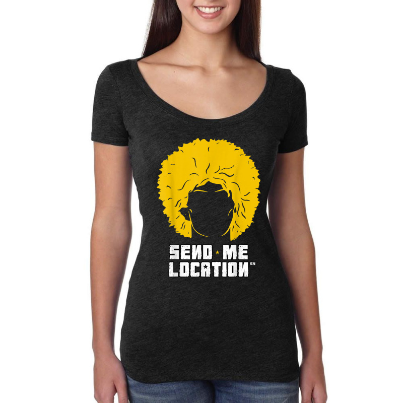 Send Me Location Papakha Hat Women's Triblend Scoop T-shirt by JohannaMay | Artistshot