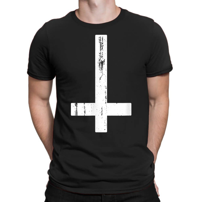 Inverted Cross Atheist Death Metal Satanist Atheism T-Shirt by AmberKelsey | Artistshot