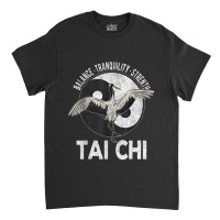 Tai Chi Yin Yang Crane Chinese Martial Arts Retro Vintage Classic T-shirt | Artistshot