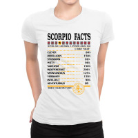 Scorpio Facts Zodiac Ladies Fitted T-shirt | Artistshot