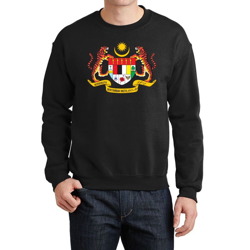 Coat Of Arms Of Malaysia Crewneck Sweatshirt by SamaraMcCullou | Artistshot