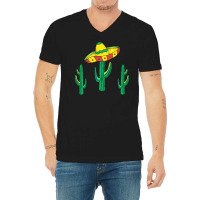 Cactus T  Shirt Mexican Sombrero Hat Cactus T  Shirt V-neck Tee | Artistshot