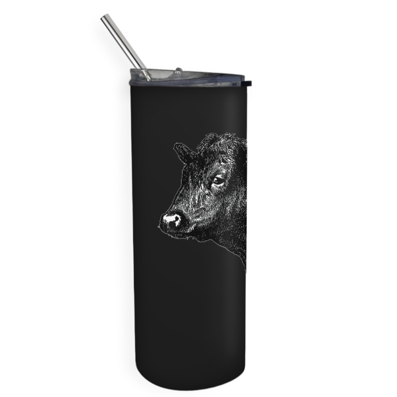 Bullheaded Cow Lover Funny Country Farm Style Sarcasm Skinny Tumbler | Artistshot