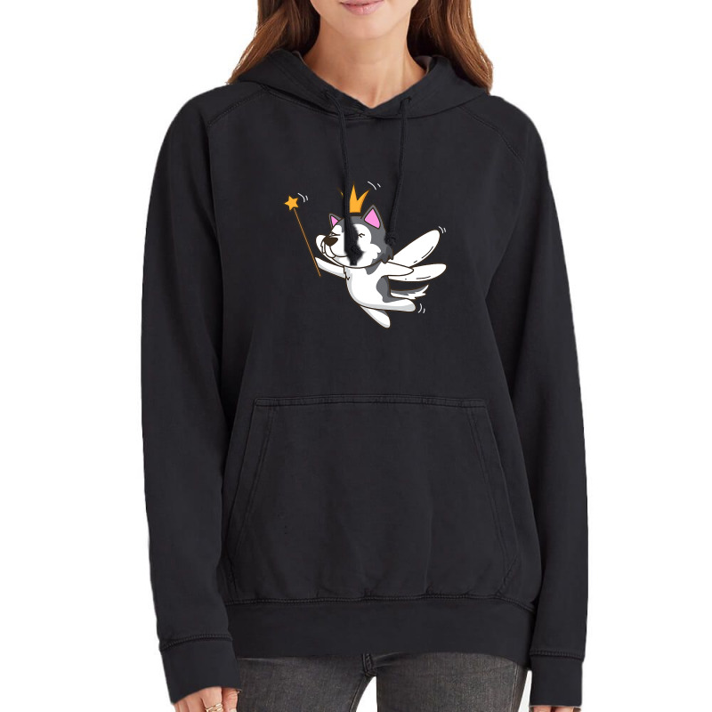 Fairy Siberian Husky Dog Mystical Pet Fairy Lover65.png Vintage Hoodie by stress | Artistshot