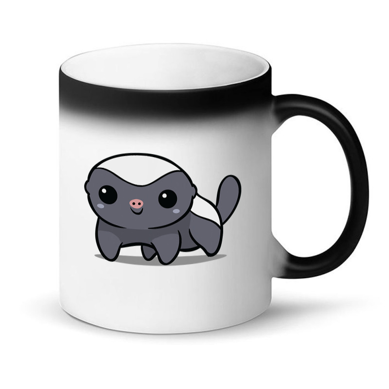 Chibi Kawaii Honey Badger Wildlife Ratel Animal Lover150.png Magic Mug | Artistshot