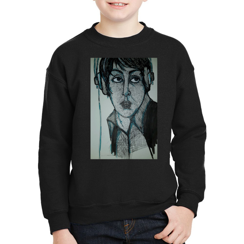 Paul With Headphones Youth Sweatshirt by AnhTran | Artistshot