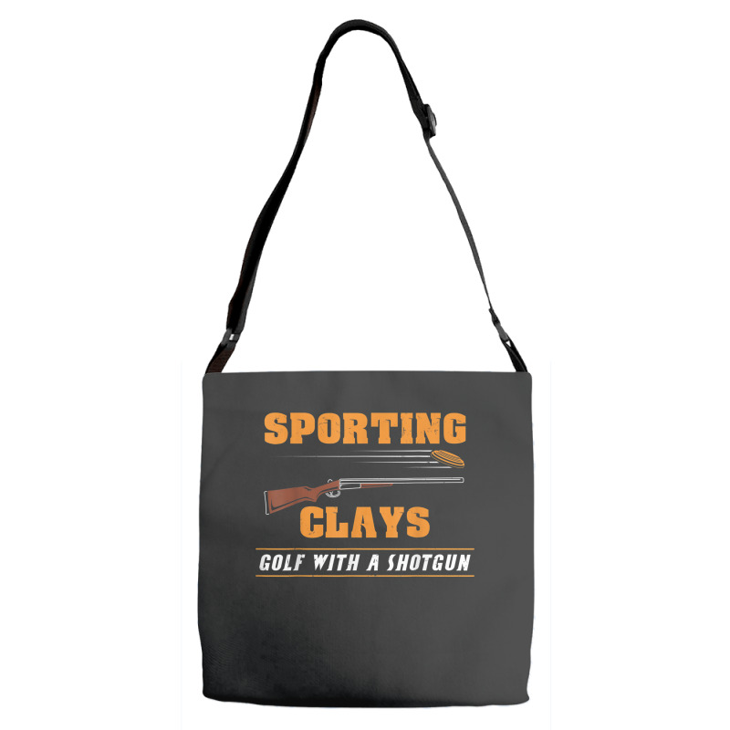 Sporting Clays Golf With A Shotgun Clay Target Shooting Adjustable Strap Totes | Artistshot