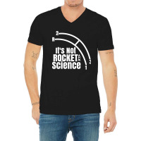 Funny It's Not Rocket Science Car Truck Manual Column Shift Three Spee V-neck Tee | Artistshot