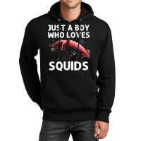 Squid Gift For Boys Men Giant Squid Seafood Calamari Lovers Unisex Hoodie | Artistshot