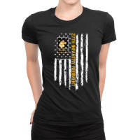 27th Infantry Regiment American Flag Ladies Fitted T-shirt | Artistshot