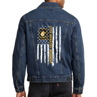 27th Infantry Regiment American Flag Men Denim Jacket | Artistshot