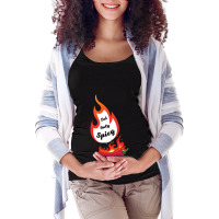 Eat Only Spicy Fire Red Chili Pepper Maternity Scoop Neck T-shirt | Artistshot