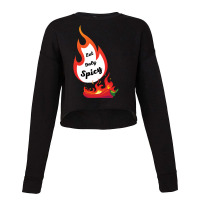 Eat Only Spicy Fire Red Chili Pepper Cropped Sweater | Artistshot