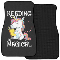 Reading Is Magical Book Lover Unicorn English Teacher Girls Front Car Mat | Artistshot