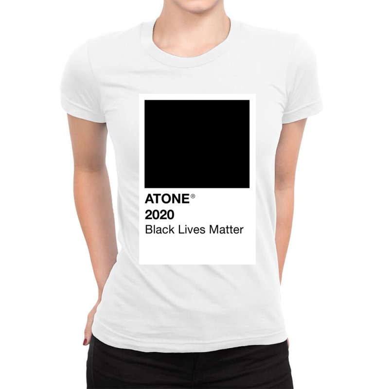 Blm Atone Ladies Fitted T-Shirt by GuadalupeDorothy | Artistshot