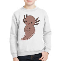 Brown Axolotl Youth Sweatshirt | Artistshot