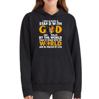 Jesus Christ Christian Lion Jesus Cross Id Rather Stand With God Knigh Vintage Hoodie | Artistshot