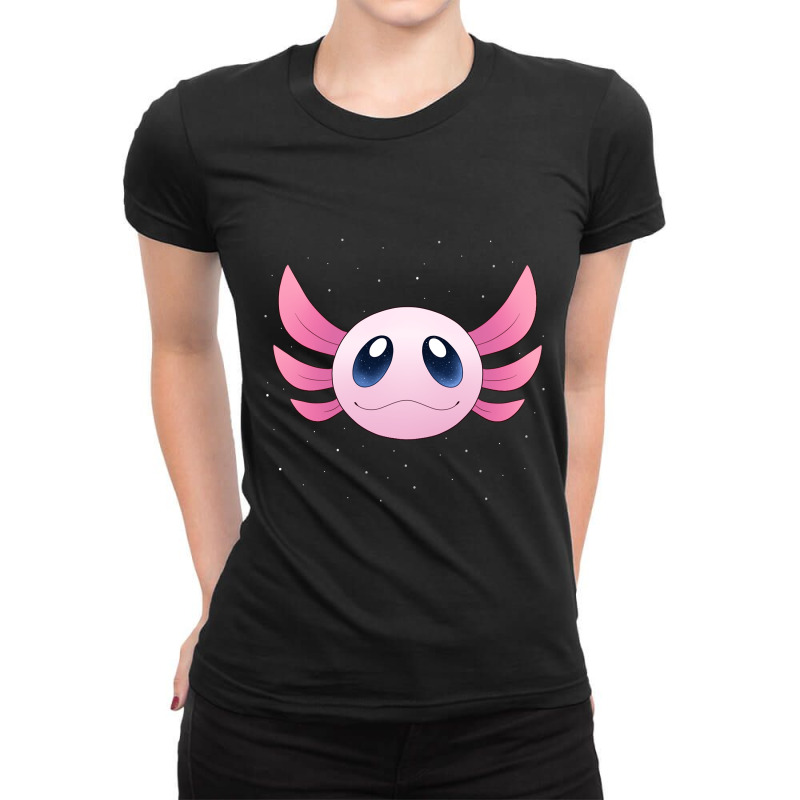 Cosmic Axolotl-6wf2q Ladies Fitted T-Shirt by JessyTee01 | Artistshot