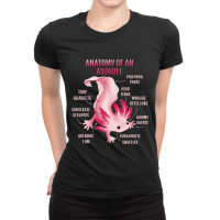 Cute Anatomy Of An Axolotl Ladies Fitted T-shirt | Artistshot