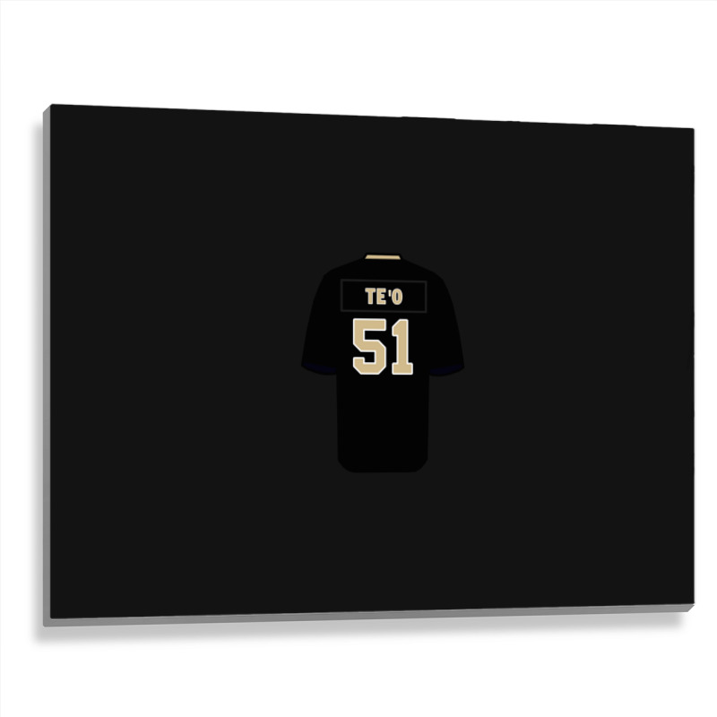 Manti Te'o Jersey Metal Print Horizontal | Artistshot