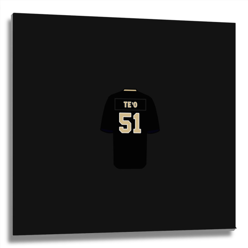 Manti Te'o Jersey 1 Metal Print Square | Artistshot