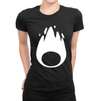 Calcifer Minimal  White Ladies Fitted T-shirt | Artistshot