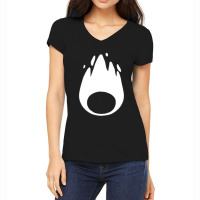 Calcifer Minimal  White Women's V-neck T-shirt | Artistshot