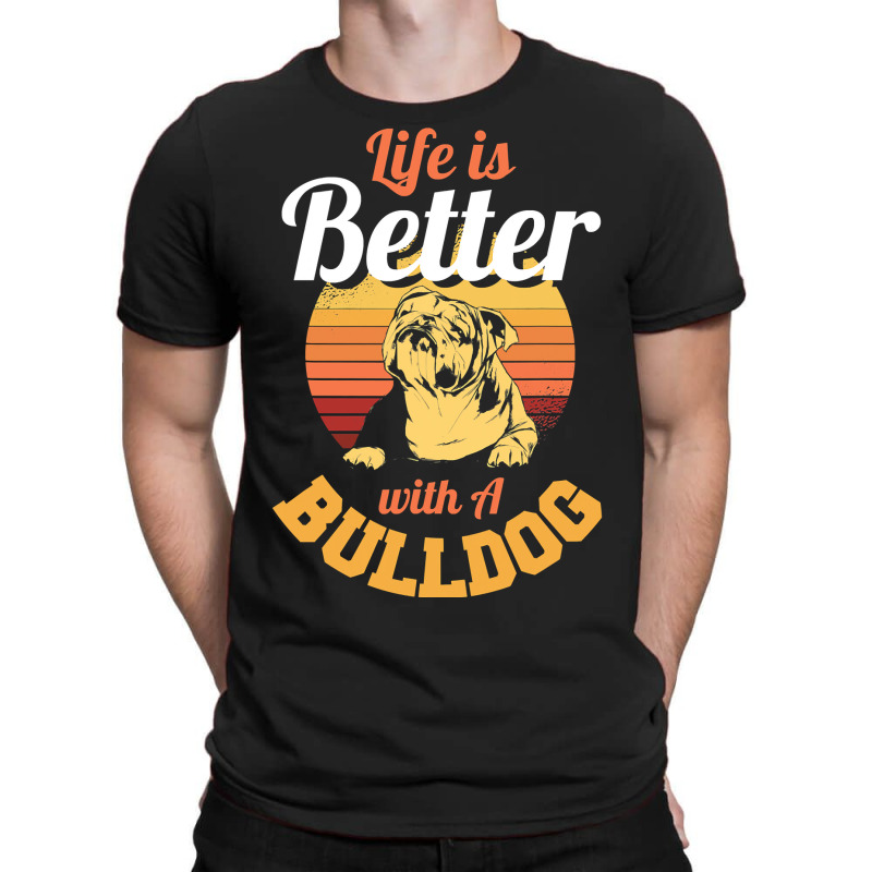 English Bulldog Dog Lover Funny Clothes Dog Merchandise 343 Bulldog Da T-shirt | Artistshot