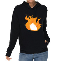 Heart On Fire Lightweight Hoodie | Artistshot