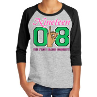 J15 Nineteen 08 Founder's Day Aka Women Hand Sign Tank Top Youth 3/4 Sleeve | Artistshot