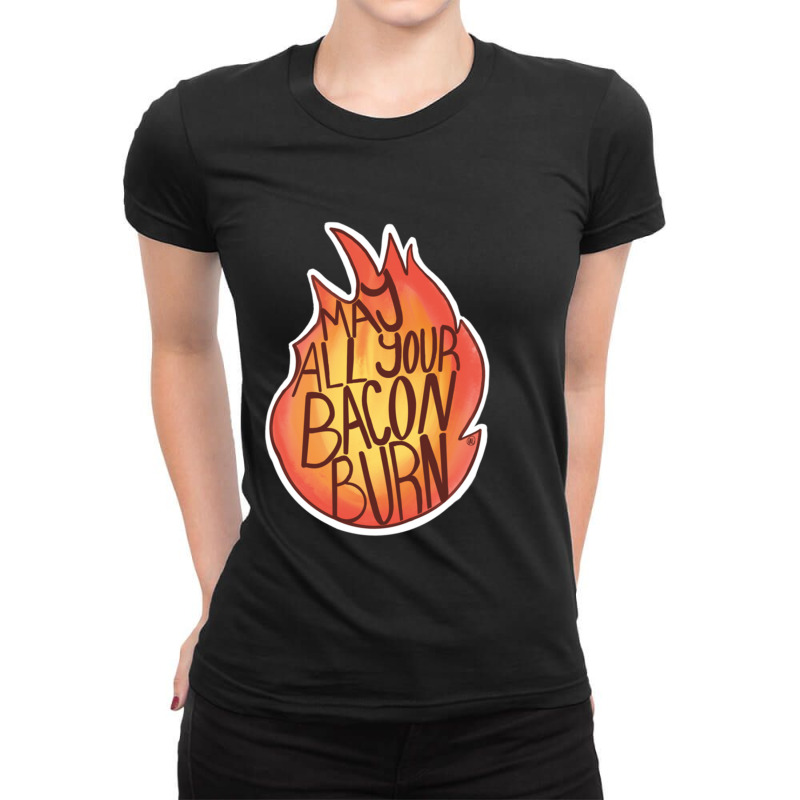 Calcifer Quote Ladies Fitted T-Shirt by JOHNCOLLIER | Artistshot