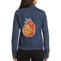 Calcifer Quote Ladies Denim Jacket | Artistshot