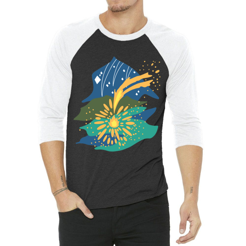 Comet Calcifer 3/4 Sleeve Shirt by JOHNCOLLIER | Artistshot